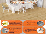 3D Retro Laminate Vinyl Flooring Roll, Peel and Stick Linoleum Wood Grain, Vinyl Plank Floor Tiles, 97414543