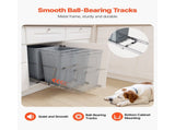Cabinet Pullout Garbage Bin, 27QTx2 Dual Under Sink Waste Disposal and Recycling Unit, Under Counter 06987763
