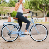 7 Speed, Steel Frame, Multiple Colors 26 Inch Ladies bicycle W101963873