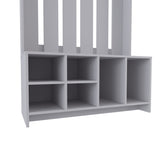 Van Hall Tree in Melamine, Open Storage y Coat Space, Smoke B128P237138