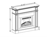 Only Mantel --White, 45.6"W*11.8"D*40"H W2275P389687