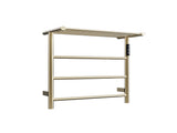 Heated Towel Rack with Top Shelf, 3-Bar Towel Wall Mounted Warmer for Bathroom with Intelligent 55908479