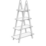 Solid bamboo wood oxford "A" frame ladder display bookshelf W28222283
