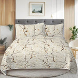 3pcs Minimalist Tree Branch Patterned Blankets Suitable For All Seasons, Including Flower And Autumn 05344033
