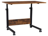 Rolling & Height adjustable P2 15MM Chipboard & Steel Side Table with Baffle 74177714