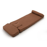 Multi-functional Foldable Sofa with Adjustable Angles and Pillow, Dark Brown W2181P293644