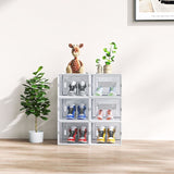 White, Big Size, 6PCS, 36*28*21cm, Shoe Box, Plastic Mesh, Freely Combinable 64718708
