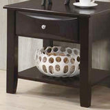 Simple Modern Look Wooden End Table Living Room Sofa Side Table Venner DrawerAnd Shelf HSESF00F6388
