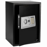 ZNTS E50EA Home Business Security Keypad Lock Electronic Digital Steel Safe Black Box & Silver Gray 64761523