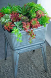 20.5x20.5x21" Large Perryman Galvanized Tub On Stand, for Plant Pot/Planter/ Metal Ice Buckets W2078P323437