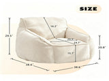 Giant Bean Bag Chair Sofa for Adults Teens, Comfy Corduroy Large Bean Bag Chairs with Armrests for W2200P558422