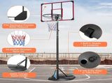 Portable Basketball Hoop System Stand Height Adjustable 7.5ft - 9.2ft with 32 Inch Backboard and 18664402