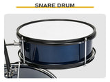 14" x 10" Kids 3-Drum Set, Poplar Wood Drum Kit with Electroplated Gem Blue Finish, Children's 13862619