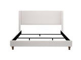 Hayden Upholstered Wingback Bed Size Queen / Tall 54" Headboard Upholstered Queen Bed / Without B083P245047