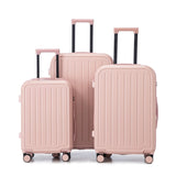 20/24/28in ABS 360&deg Spinner Wheel Luggage, Carry on Suitcase, with Cup Holder & USB Port W2787P262949