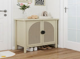 Rattan 2 Door Cabinet, Suitable for Bedroom, Living Room, Study W688P225230