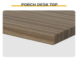 42 Inch Oak Finish Entryway Console Table - T-Leg MDF Table with 3D Paper Laminate, Narrow Table for 26476534