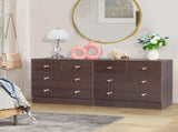 Modern Simple 4-Drawer Dresser Nightstand Brown 06903380