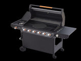 6 Burner BBQ Propane Gas Grill with Side Burner 72000 BTU Output Stainless Steel Barbecue Grill with 66947950