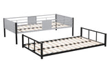 ZNTS Metal Twin over Twin Bunk Bed with Vent Board/ Heavy-duty Sturdy Metal/ Noise Reduced/ Safety W427P154977