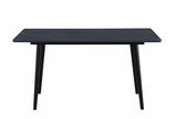 Modern Contemporary Dining Table 1pc Black Sintered Stone Table Stylish Dining Furniture B011140183