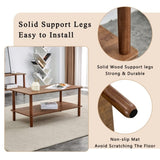 Modern 2-Tier Coffee Table for Living Room Furniture,Rectangular Center Table with Open Storage W3226P279108