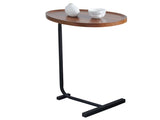 2-pieces Brown C-shaped Side Table, Small Sofa Table for Small Spaces, Living Room, Bedroom 31928625