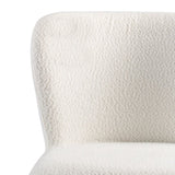30'' modern style barstool,with white seats, black metal legs, and gold - tipped ends,suitable for N780P228980W
