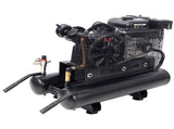 6.5HP Gas Powered 10-Gallon Twin Tank Air Compressor, 143 PSI Wheelbarrow Air Compressor with W465P422104