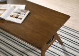 Arona Mid-Century Modern Wood Coffee Table with Shelf T2574P180521