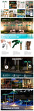 4ft 189 Lights 31V 6W Coconut Tree Lights Garden Tree Lights Decoration 29321369