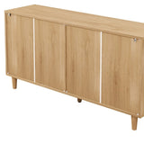 51.18"6-Drawers Rattan Storage Cabinet Rattan Drawer with White Drawer Slides,for Bedroom,Living W757P162760