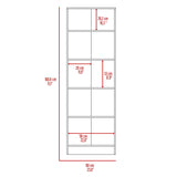 Multistorage Cabinet, Double Door, Five Shelves -Espresso / Black B20092039
