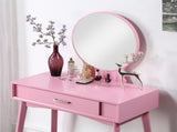 Maly Contemporary Wood Vanity and Stool Set, Pink T2574P164233