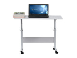 Removable E1 15MM Chipboard & Steel Side Table with Baffle White L 82570367