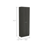 Multistorage Cabinet, Double Door, Five Shelves -Espresso / Black B20092039