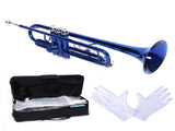 Brass B Flat Trumpet Gloves Set Blue 36020078