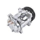 12V Air Condition Compressor w/Clutch Replacement for Sanden 508 2-Groove V-Belt Pulley HC5001C 74540464