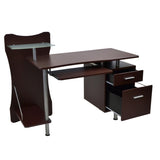 ZNTS Techni Mobili Stylish Computer Desk with Storage, Chocolate RTA-325-CH36