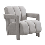 U-Can 26.3'' Modern Minimalist Leisure Armchair, Armchair with L-shaped Armrests and Polyester N724P256551E