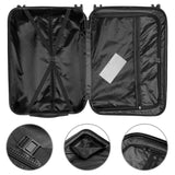 ZNTS 3-in-1 Multifunctional Large Capacity Traveling Storage Suitcase Luggage Set Champagne 35164961