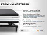 Twin-XL Electric Lift Bed for Seniors - Wired Remote Control with One-Touch Backrest Lift & Leg 58076837