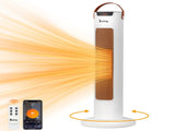 24" Tower Space Heater, 1500W Smart Electric Heater with Thermostat, WiFi APP & Remote Control, 78523461