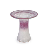 Ceramic Birdbath for Patio, Garden - Rose Ombre W3273P322556