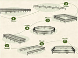 Black Foldable Garden Border Fence, 10 Pack No Dig Animal Barrier, Decorative Metal Fencing for Lawn 55822168