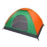 ZNTS 2-Person Waterproof Camping Dome Tent for Outdoor Hiking Survival Orange & Green 14786622