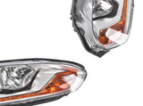 Pair LeftRight Side Chrome Headlight Replacement for Ford Transit Connect 2014-2018 DT1Z13008Q 34436310