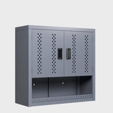 Metal garage cabinet with door, wall-mounted storage cabinet, floating tool cabinet for basements, W396P305780