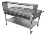 9-Pan Commercial Food Warmer with Dividers, Professional Buffet Catering Food Warmer, Electric Steam 79229479