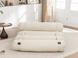 Adjustable Floor Sofa, Corduroy Lazy Sofa with Adjustable Straps for Versatile Configurations, W1170P365603
